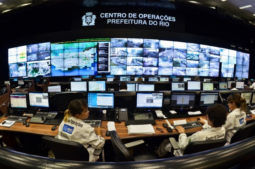 Centro de Operações na capital fluminense, um dos destaques tecnológicos na época dos Jogos Olímpicos de 2016. / Foto: Prefeitura do Rio